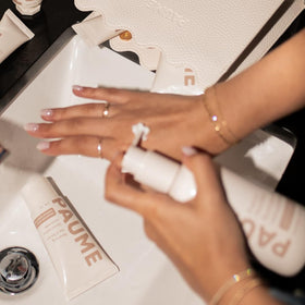 PAUME focused application to cuticles showing targeted hydration and improved appearance