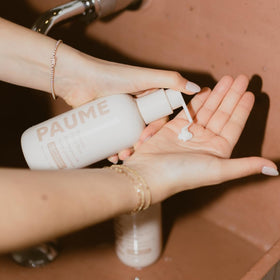 PAUME hands before and after using balm showing improved hydration and softer skin