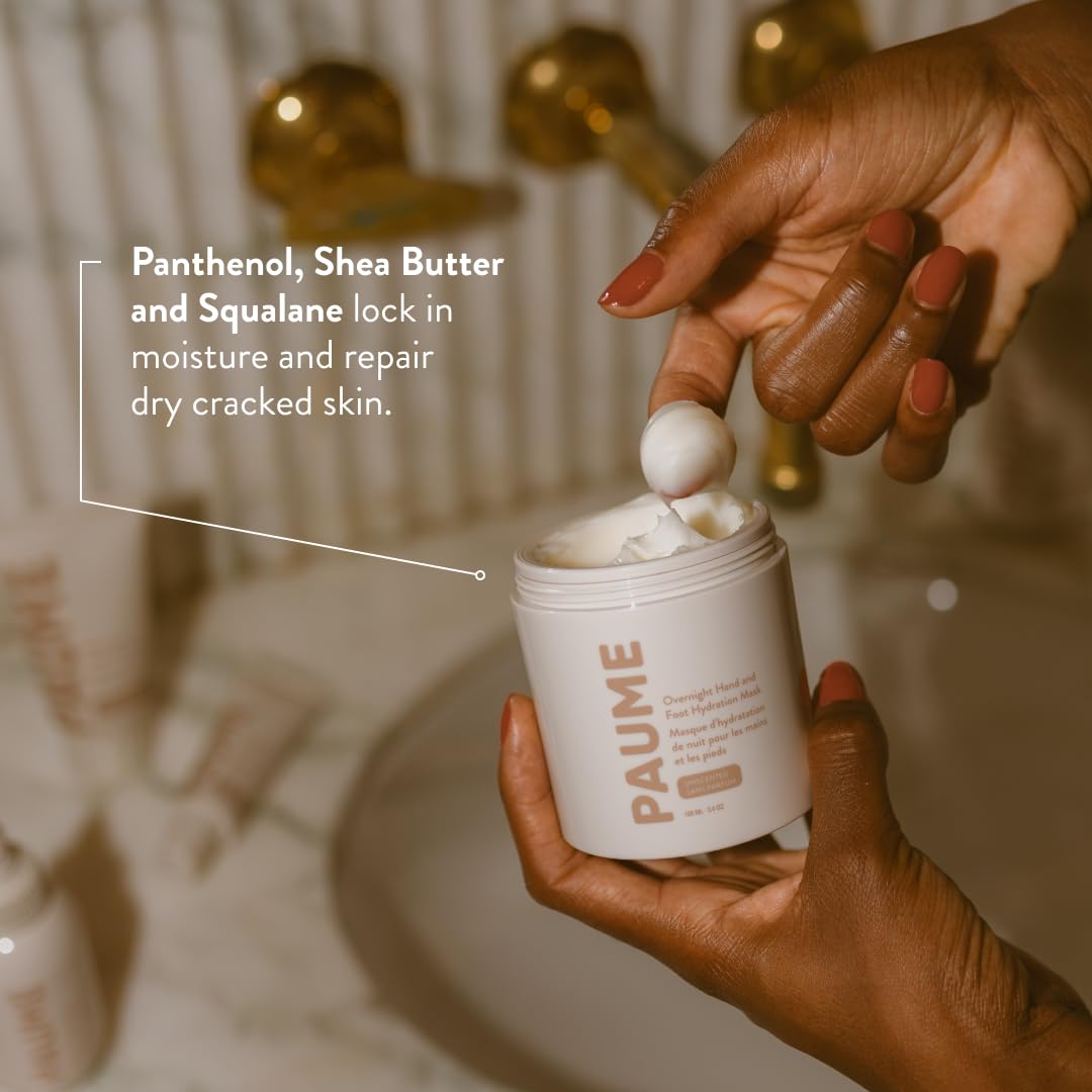 PAUME ingredients shea butter and glycerin highlighting deep moisturizing benefit