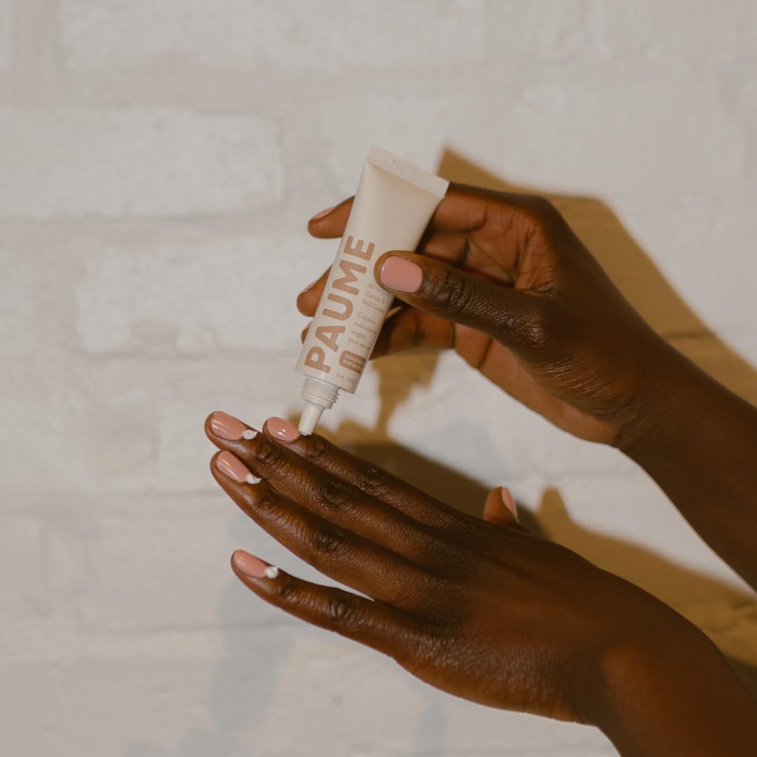 PAUME label detail highlighting ingredients and eco-conscious packaging