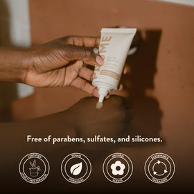 PAUME niacinamide and vitamin C depiction promoting even skin tone benefit
