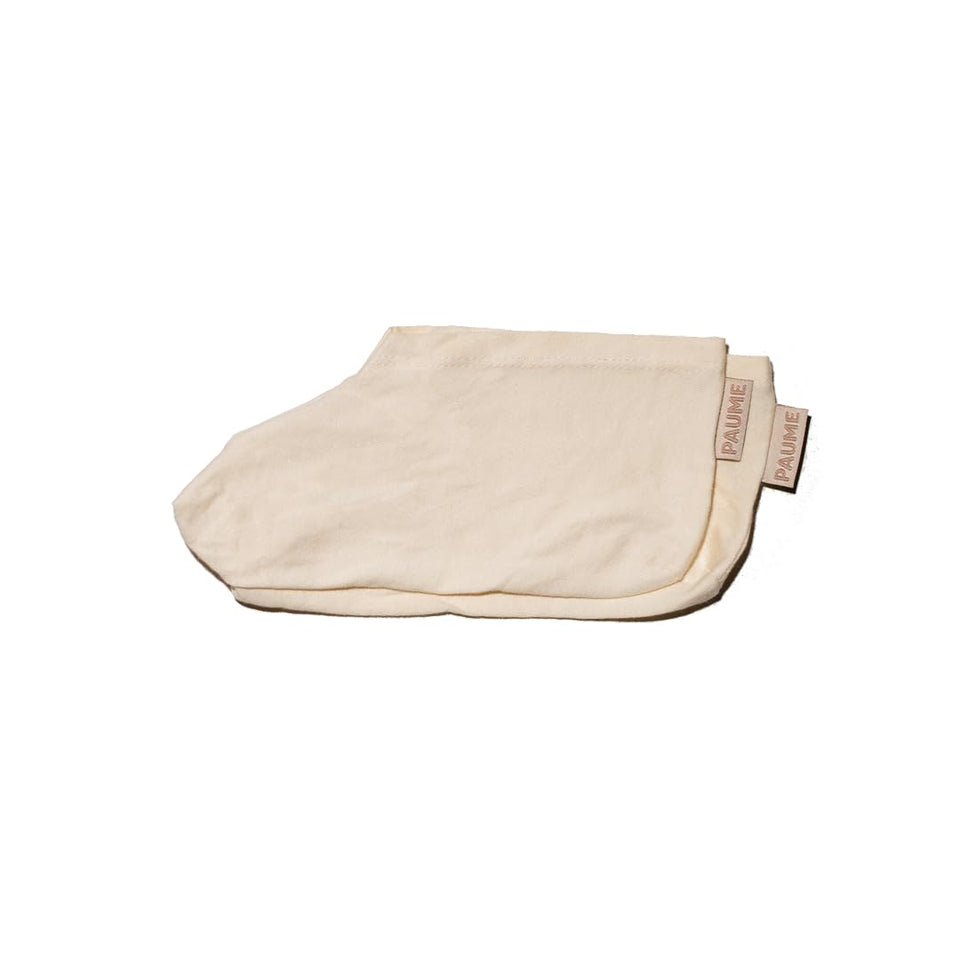PAUME front view of cotton overnight socks showing full coverage and comfort