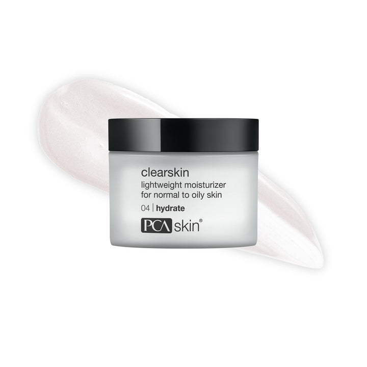 PCA SKIN jar front view showing product and branding for clear skin benefits