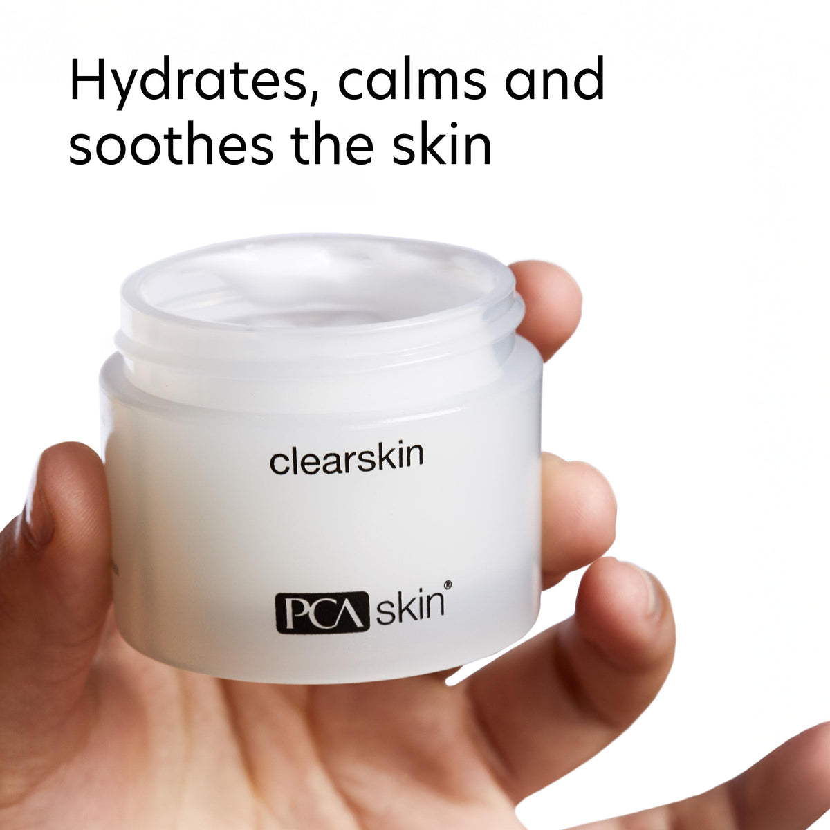 PCA SKIN ingredient display with niacinamide and cucumber emphasizing tone correction