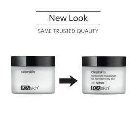 PCA SKIN cream texture on finger highlighting lightweight absorption and hydration
