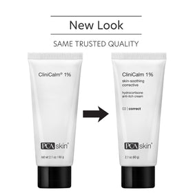 PCA SKIN CliniCalm cream texture close-up highlighting soothing hydrating formula