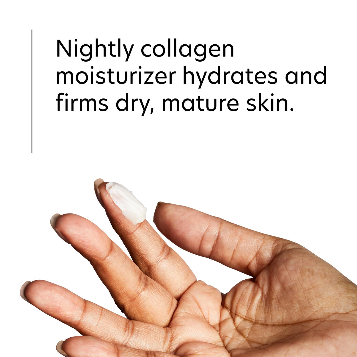 PCA SKIN cream on hand illustrating smooth spreadability and quick absorption
