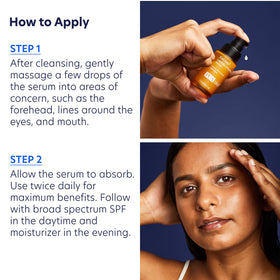 PCA SKIN ExLinea applied near eye area illustrating precise spot treatment and firming effect