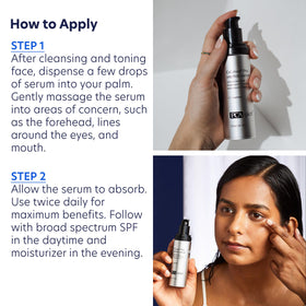 PCA SKIN demonstrating forehead application to soften expression lines