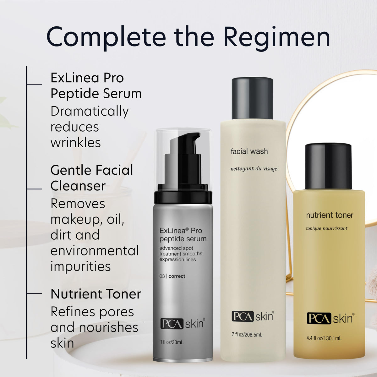 PCA SKIN label closeup showing ingredient panel and usage directions