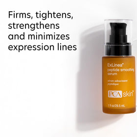PCA SKIN ExLinea pump dispensing serum demonstrating controlled application and minimal waste