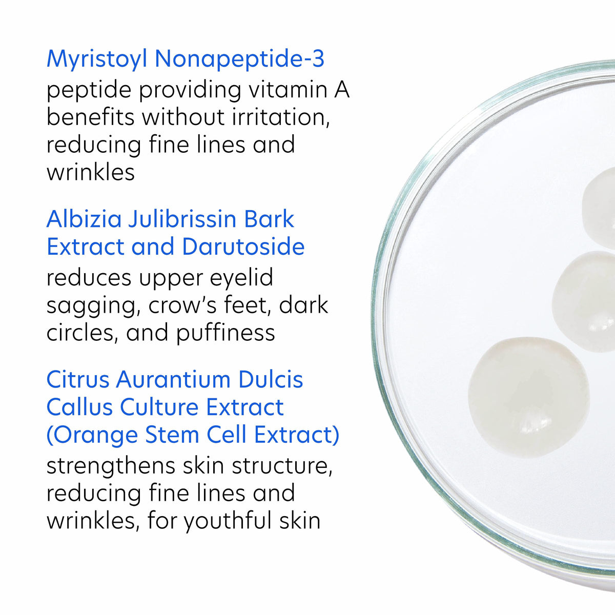PCA SKIN demo of patting gel under the eye to reduce puffiness and hydrate delicate skin