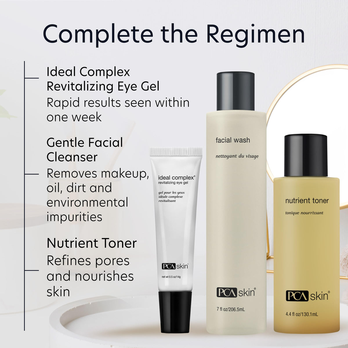 PCA SKIN label close-up highlighting directions and active ingredients for informed use