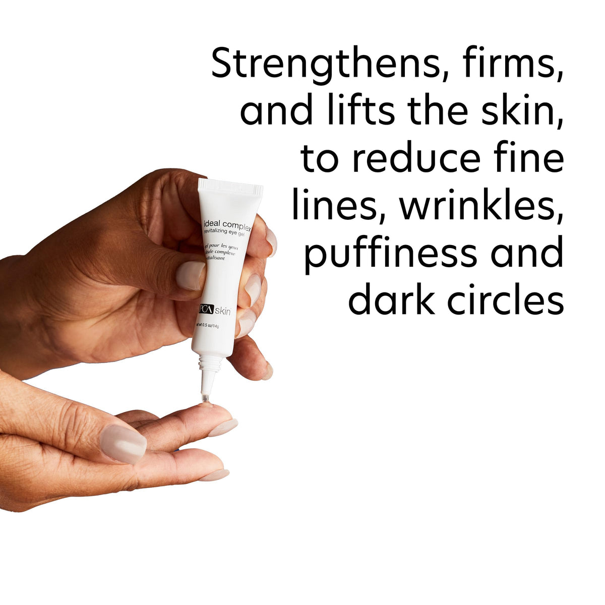 PCA SKIN gel being dispensed from the tube showing controlled application and minimal waste