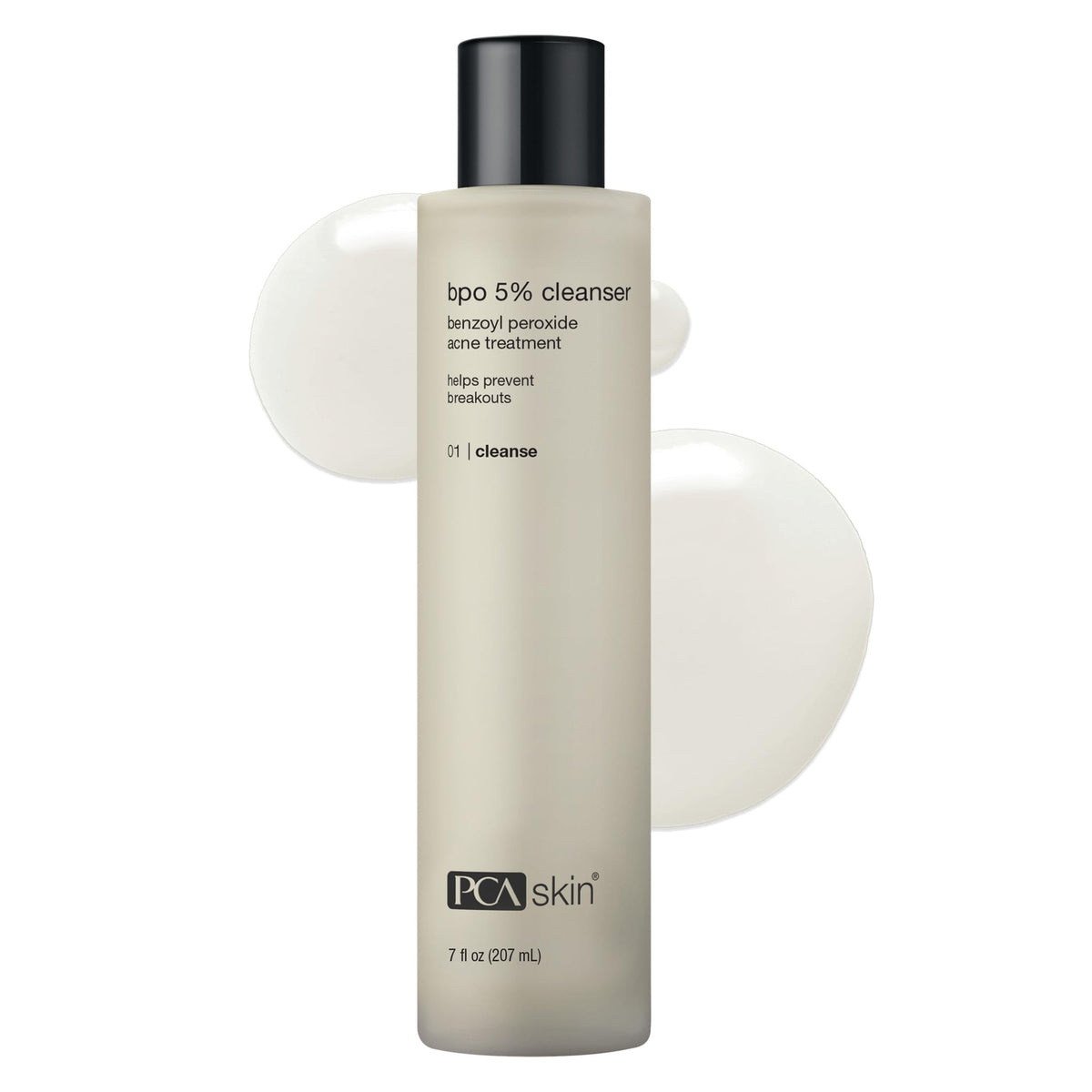 PCA SKIN front bottle 7 oz showing product and clear benefit of acne control