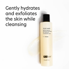 PCA SKIN close-up foam texture illustrating gentle, hydrating lather