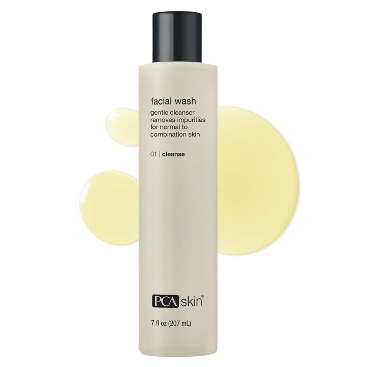PCA SKIN front bottle view showing product and clear branding, useful for recognition