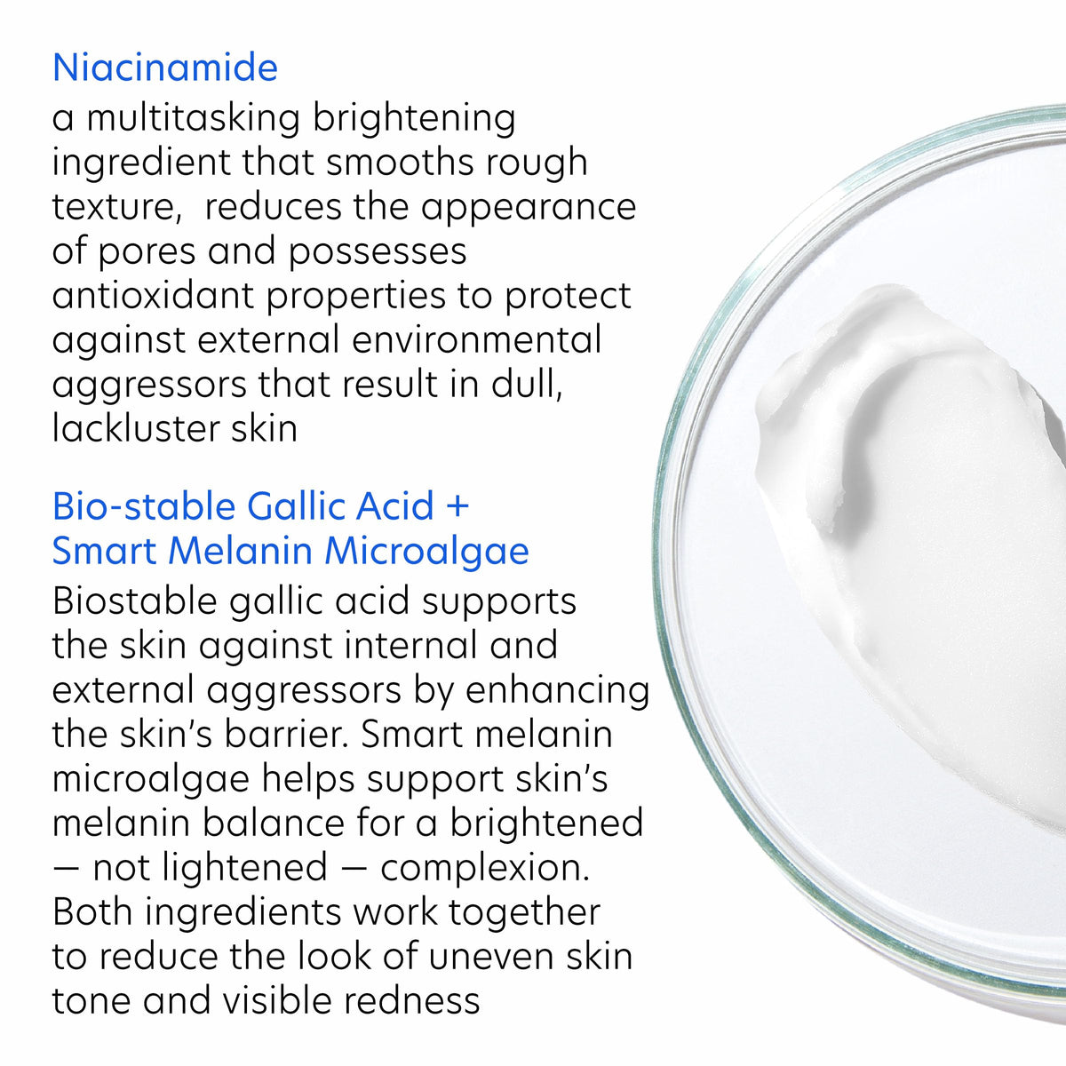 PCA SKIN open jar texture close-up highlighting lightweight cream hydration benefit