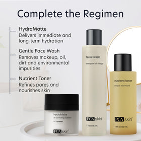 PCA SKIN HydraMatte closeup of matte skin texture showing pore refining benefit