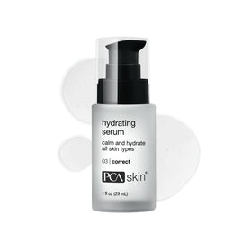 PCA SKIN front pump bottle showing product packaging and gentle formulation benefit