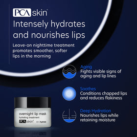 PCA SKIN lip mask texture close-up highlighting creamy hydration
