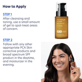 PCA SKIN bottle beside sunscreen illustrating protection and prevention benefit