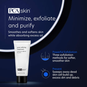 PCA SKIN close-up of scrub texture showing exfoliant particles and even application benefit