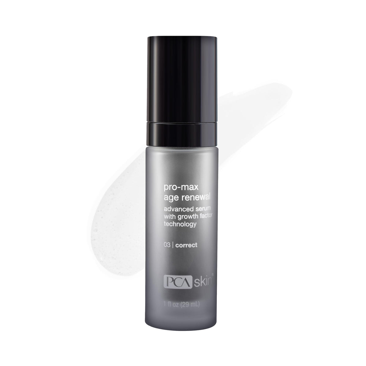 PCA SKIN front packaging showing pump bottle and branding for visibility