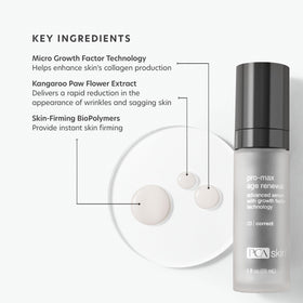 PCA SKIN serum texture drop closeup showing smooth, absorbent consistency