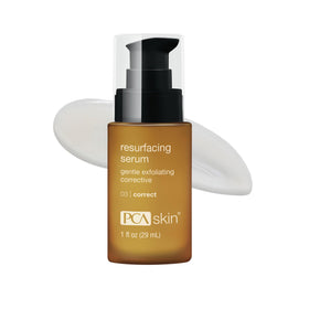 PCA SKIN front pump bottle showing packaging and clear labeling benefits