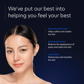 PCA SKIN cotton pad application prepping pores for treatments