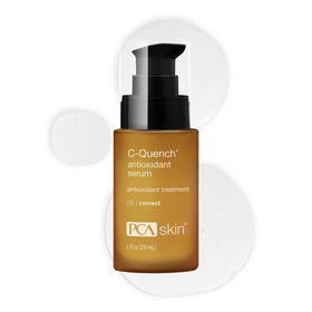 PCA SKIN bottle front view showing clean professional packaging and protective serum