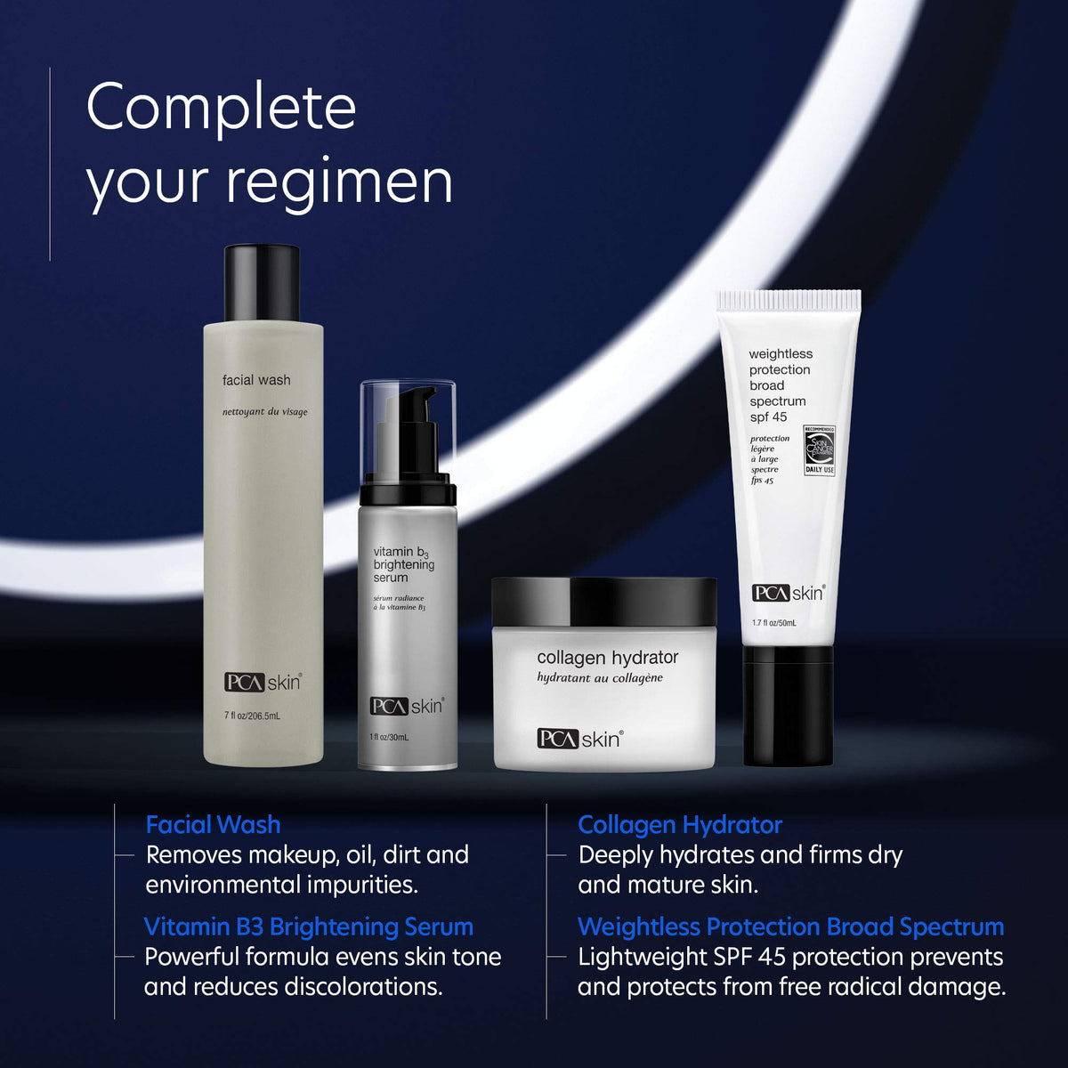 PCA SKIN layered under makeup for smooth, shine-free base