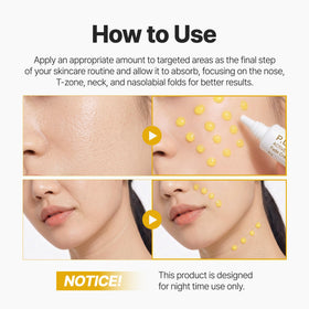P.CALM cream absorbed into skin showing non-greasy finish and comfort