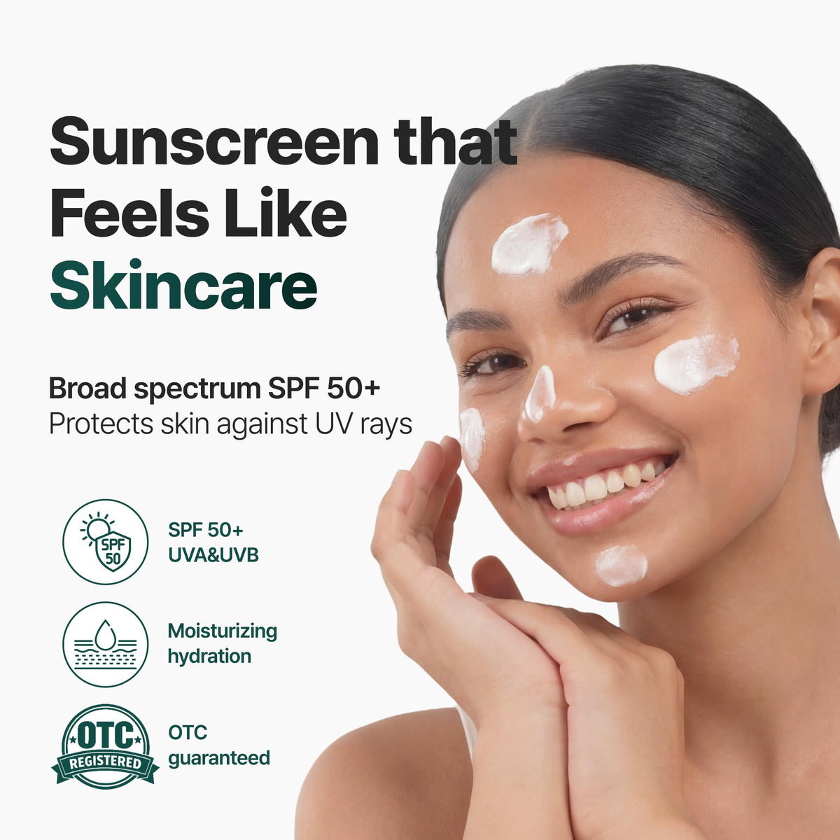 P.CALM applied on hand demonstrating smooth blendability benefit
