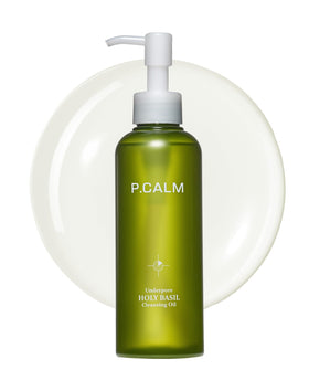P.CALM bottle front view showing clean design and product benefit