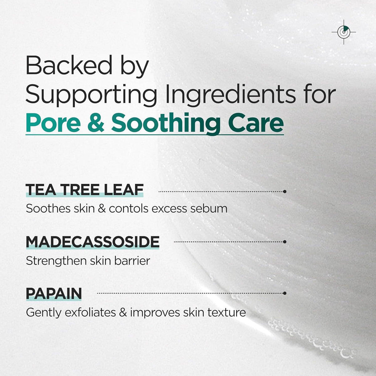 P.CALM pad held in hand demonstrating gentle application benefit