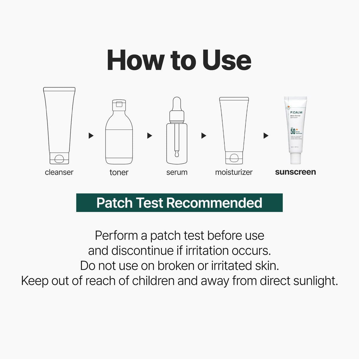 P.CALM ingredients close-up focusing on panthenol hydration
