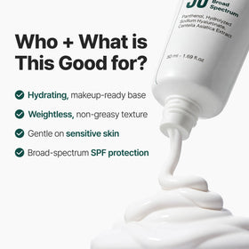 P.CALM in outdoor setting showing daily sun protection use