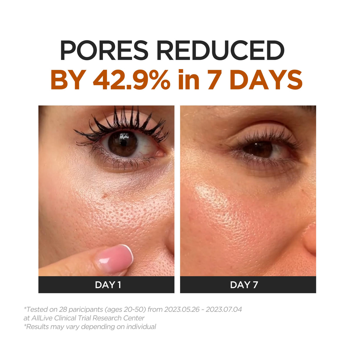 P.CALM applied in a nighttime routine on vanity, supports evening skin renewal benefit