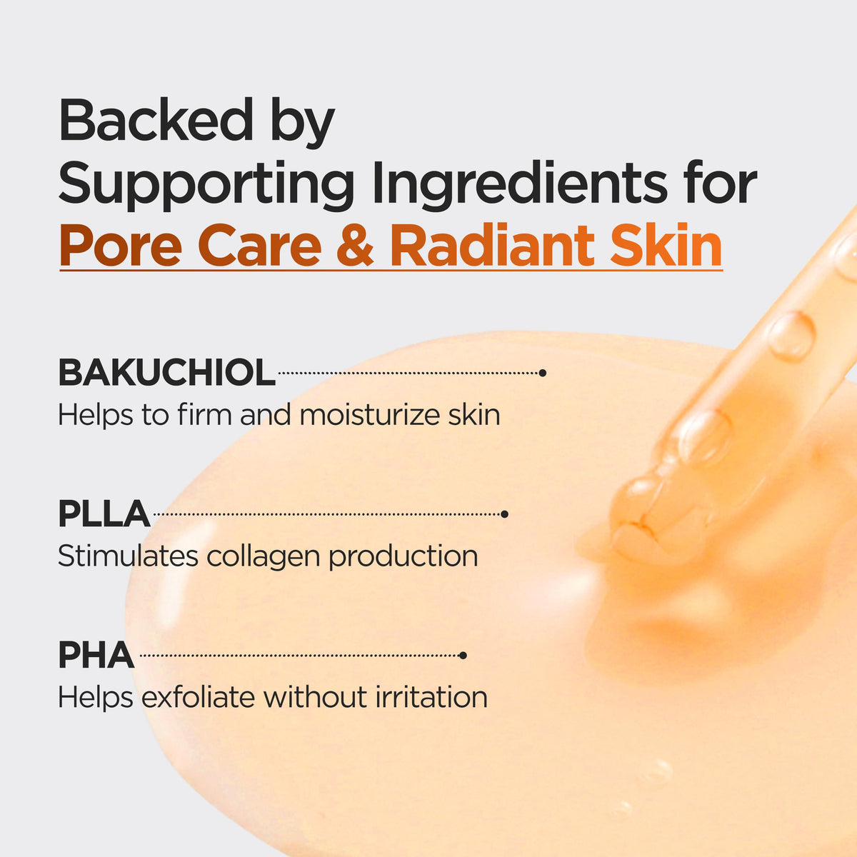 P.CALM label detail showing ingredients list, transparency and ingredient clarity benefit