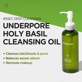 P.CALM close-up texture drop illustrating lightweight glide and absorption