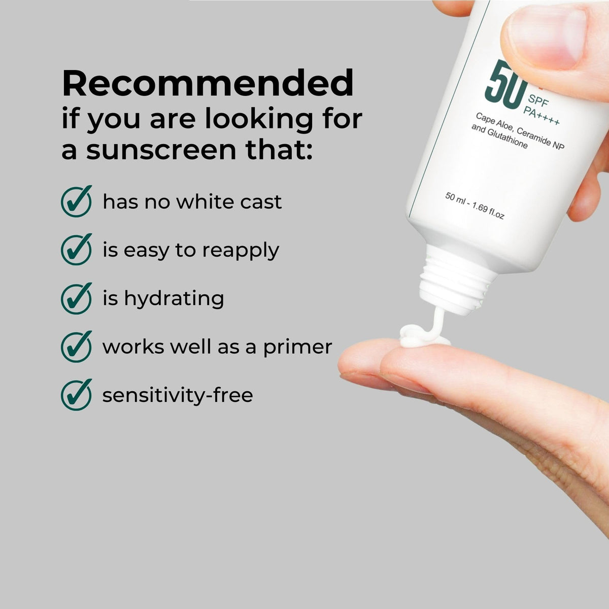 P.CALM tube label detail highlighting vegan and cruelty-free benefit