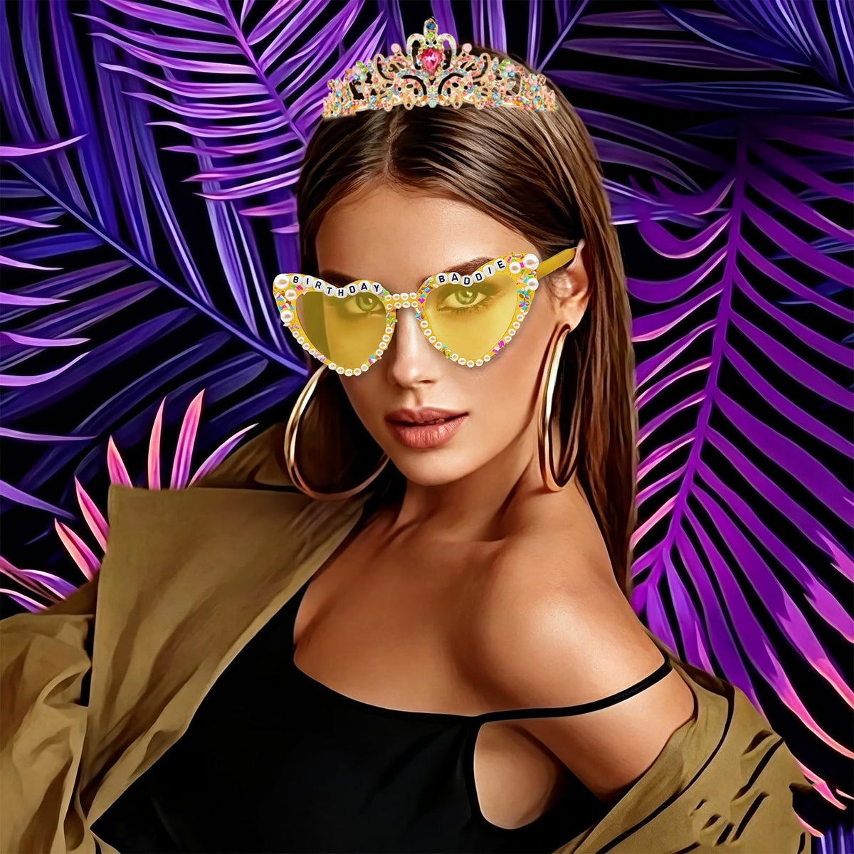 PcwBcn tiara side profile demonstrating comfortable alloy fit and sparkle