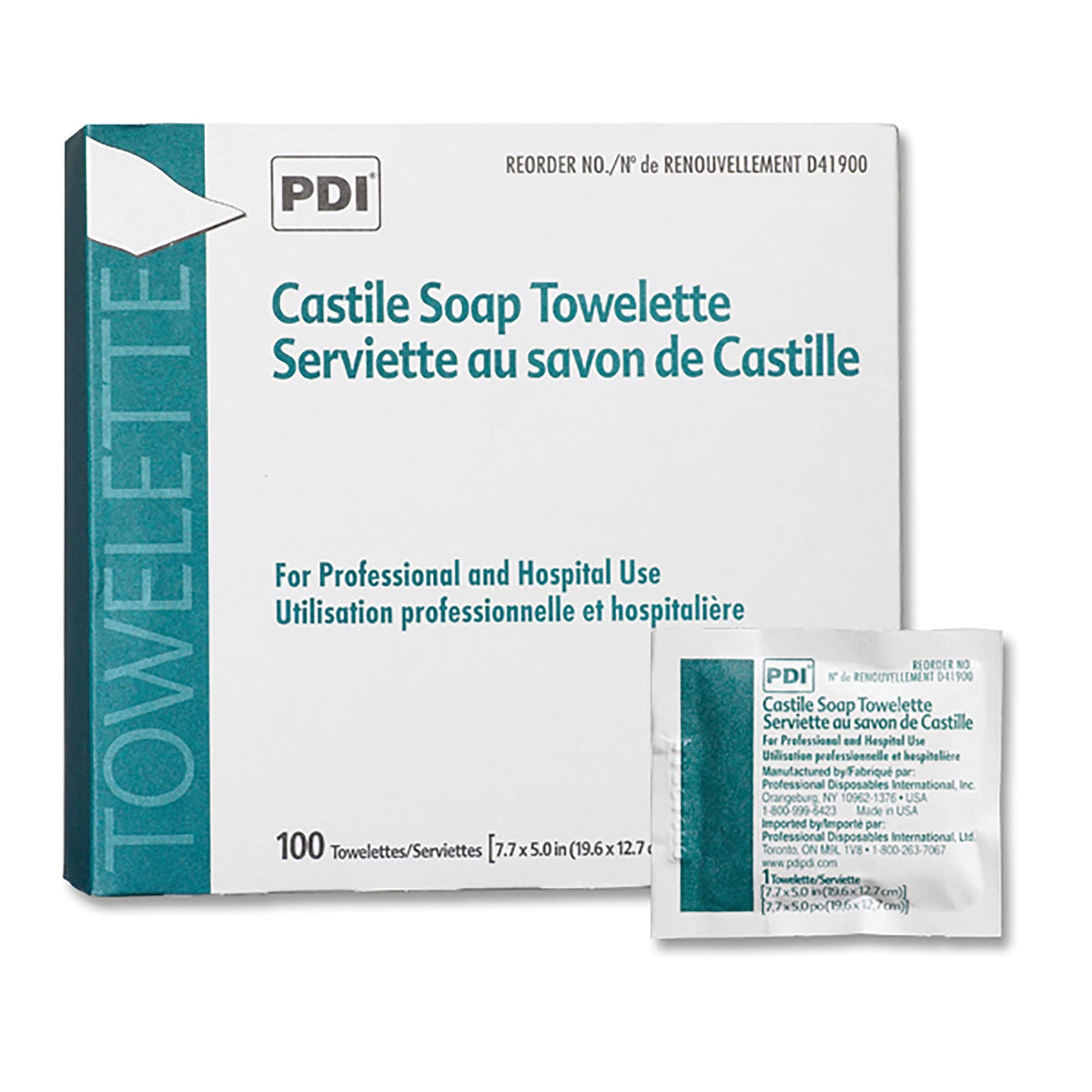 PDI front packaging showing pack of 1000, clear supply benefit