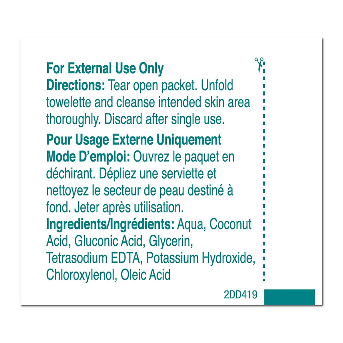 PDI wipe in hand demonstrating easy single-use convenience