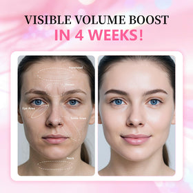 Generic PDRN Pink Collagen applied under-eye demonstrating dewy plumping benefit