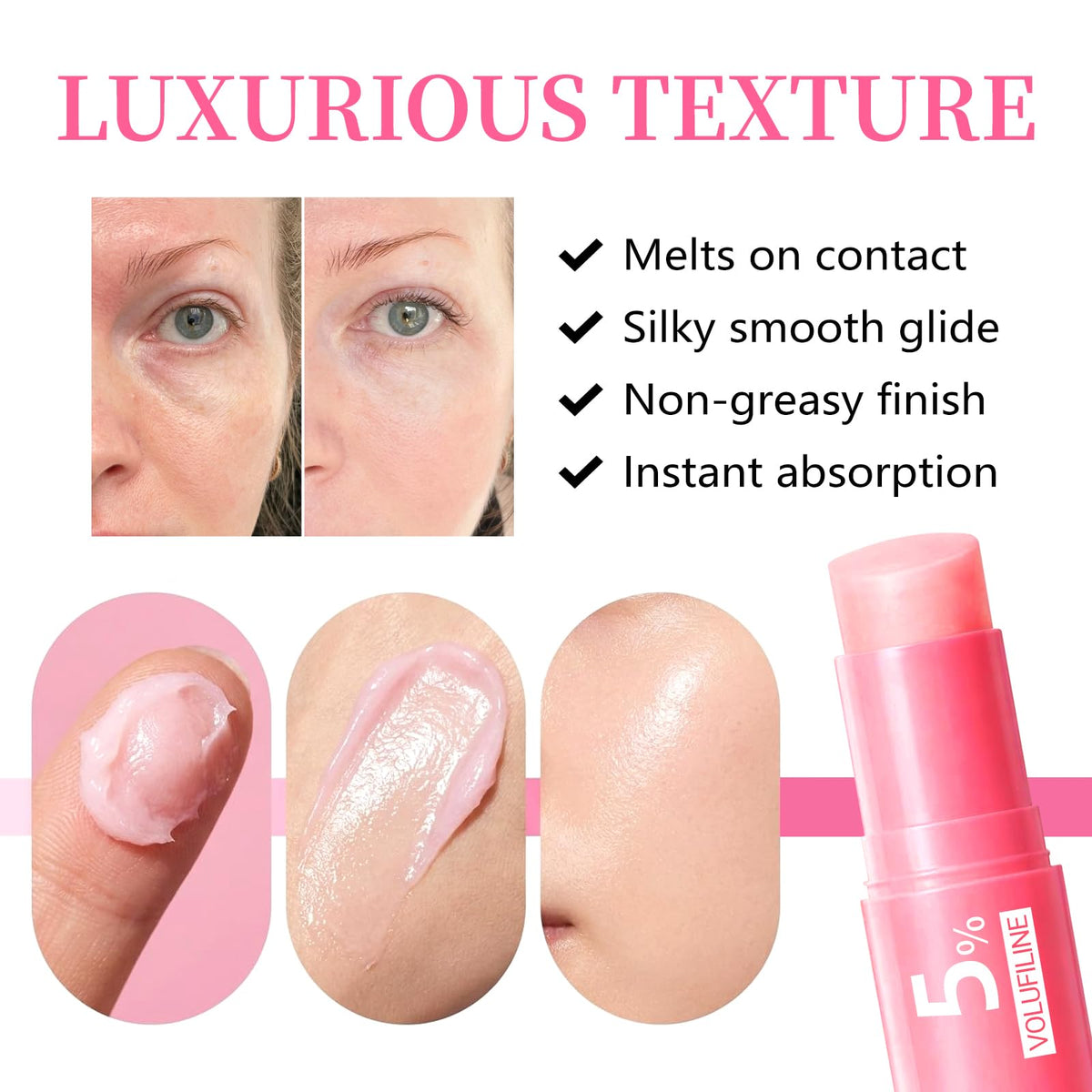 Generic PDRN Pink Collagen in a handbag illustrating on-the-go touch-up convenience