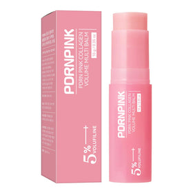 PDRNPINK front packaging showing balm stick and branding for instant volume