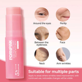 PDRNPINK melting balm tip gliding on skin to create dewy finish